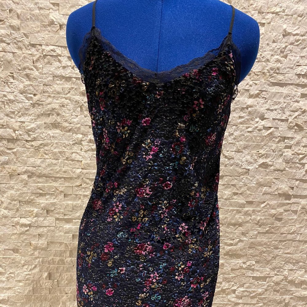 Crushed velvet mini dress